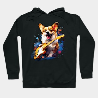 corgi guitar Hoodie